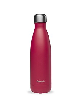 Qwetch Bouteille isotherme inox framboise mat 500ml - 10151